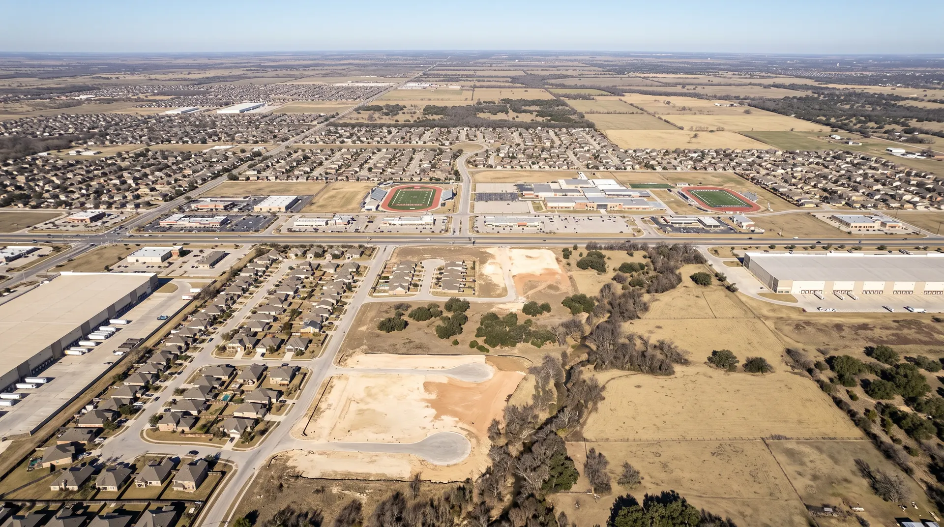 Aerial view of Converse, Texas