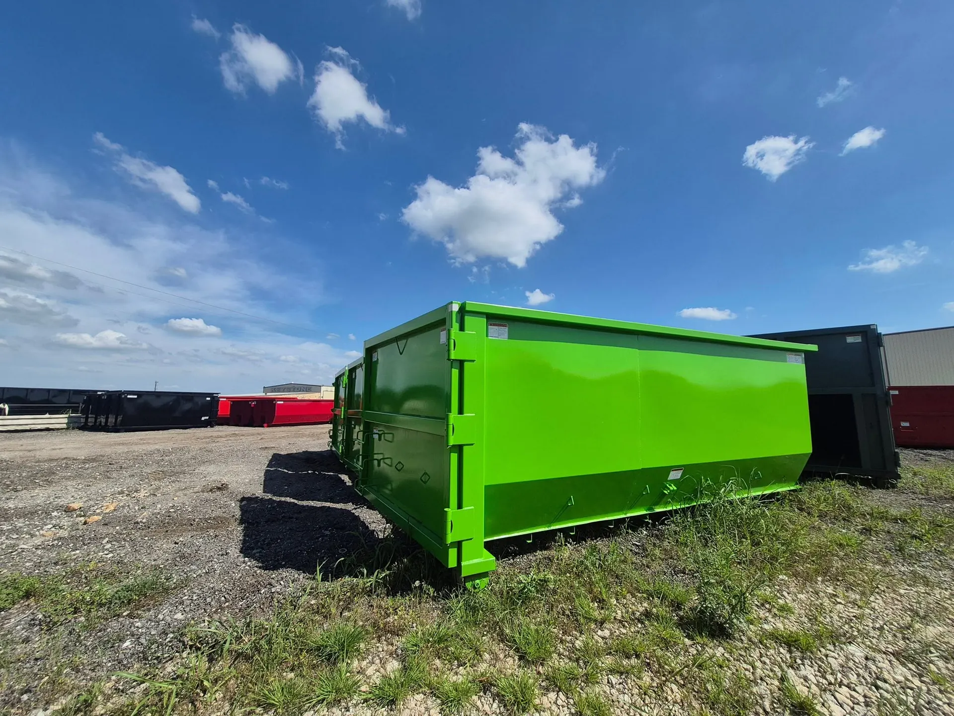 Veterans Edge Waste Solutions roll-off dumpster