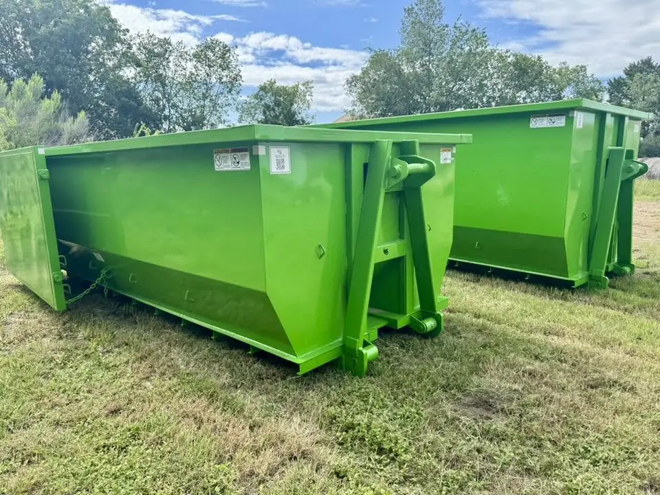 Veterans Edge Waste Solutions roll-off dumpster